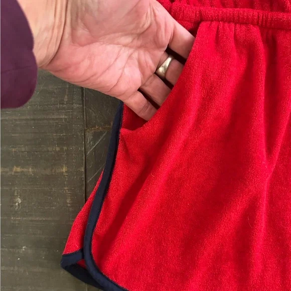 Terry Romper in Brilliant Red & Navy from No Boundaries Juniors’ XL (15-17) - Picture 6 of 13